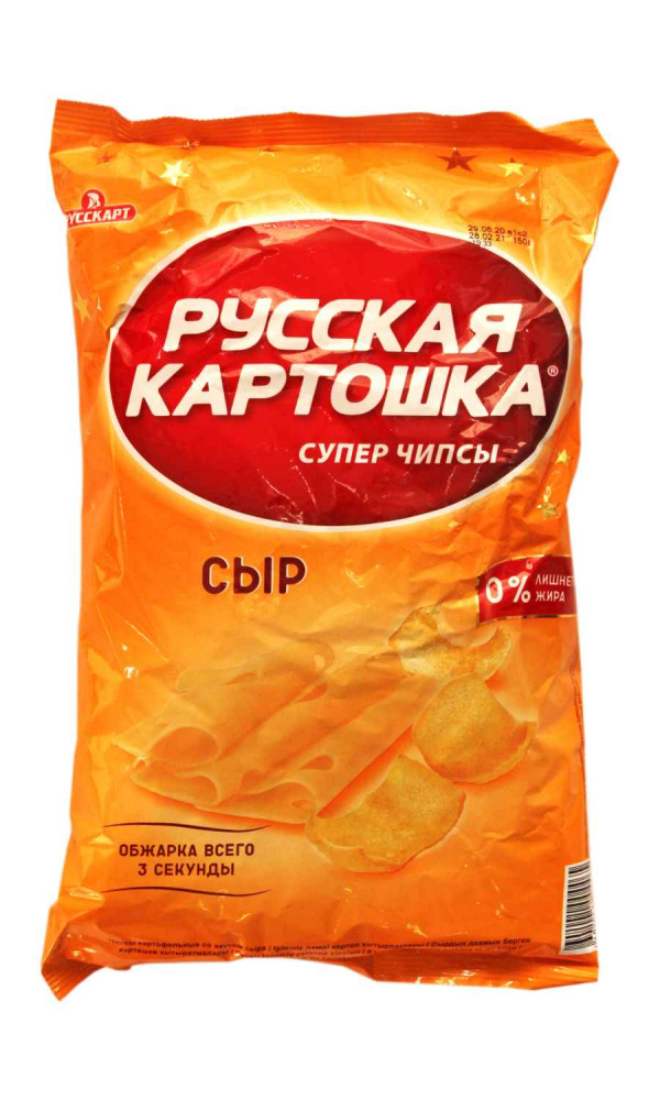 Чипсы "Русская картошка" Сыр 150гр*9