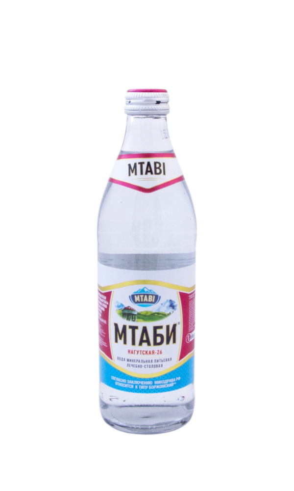 Мтаби-Нагутская мин. вода Лечебно столовая  0,45л*12 стекло