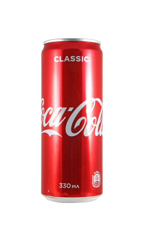 Напиток б/а сильно-газированный Кока-кола 0.33л ж/б*24