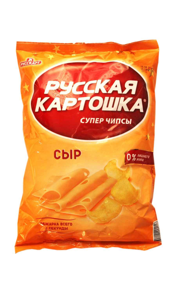 Чипсы "Русская картошка" 80гр*16 Сыр